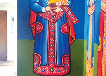 Фреска Светог Великомученика Кнеза Лазара Косовског у Избицама